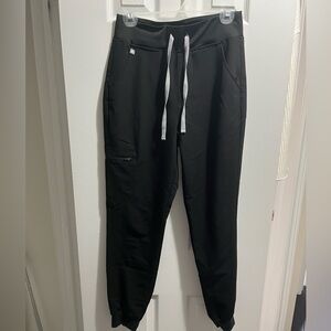 Black Figs High Waisted Zamora Jogger Scrub Pants